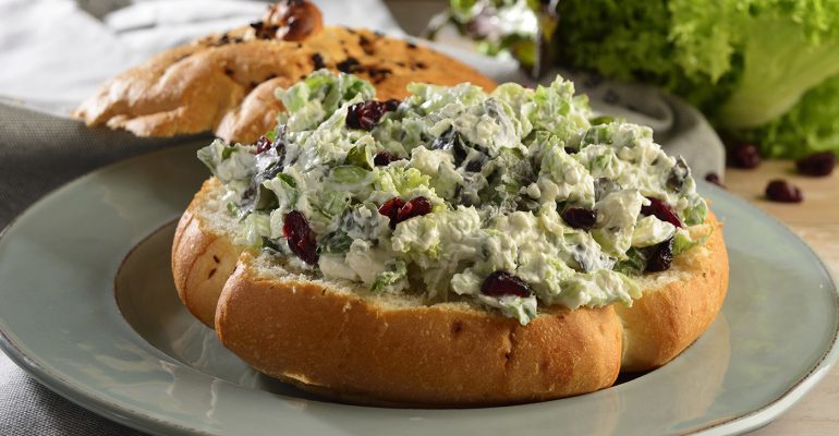Lettuce Dip with Blue Cheese and Cranberries